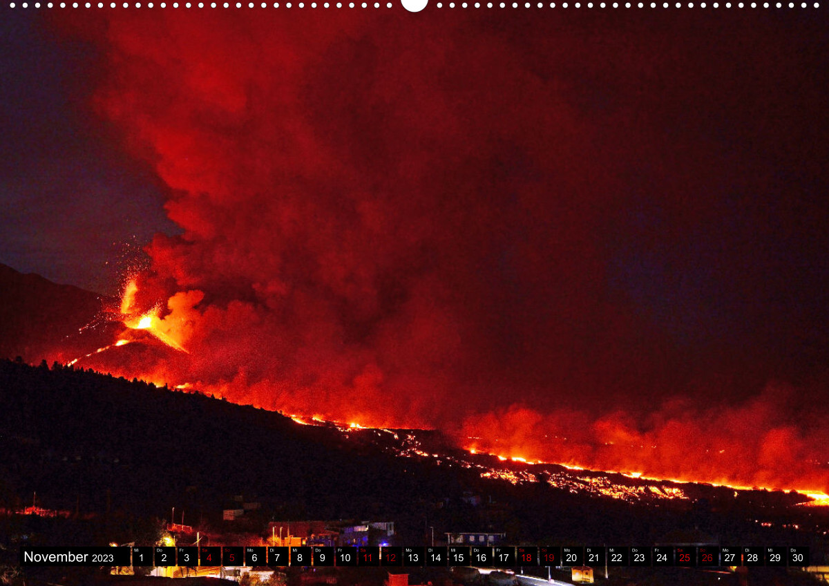 La Palma - der Vulkan Tajogaite (Premium, hochwertiger DIN A2 Wandkalender 2023, Kunstdruck in Hochglanz)
