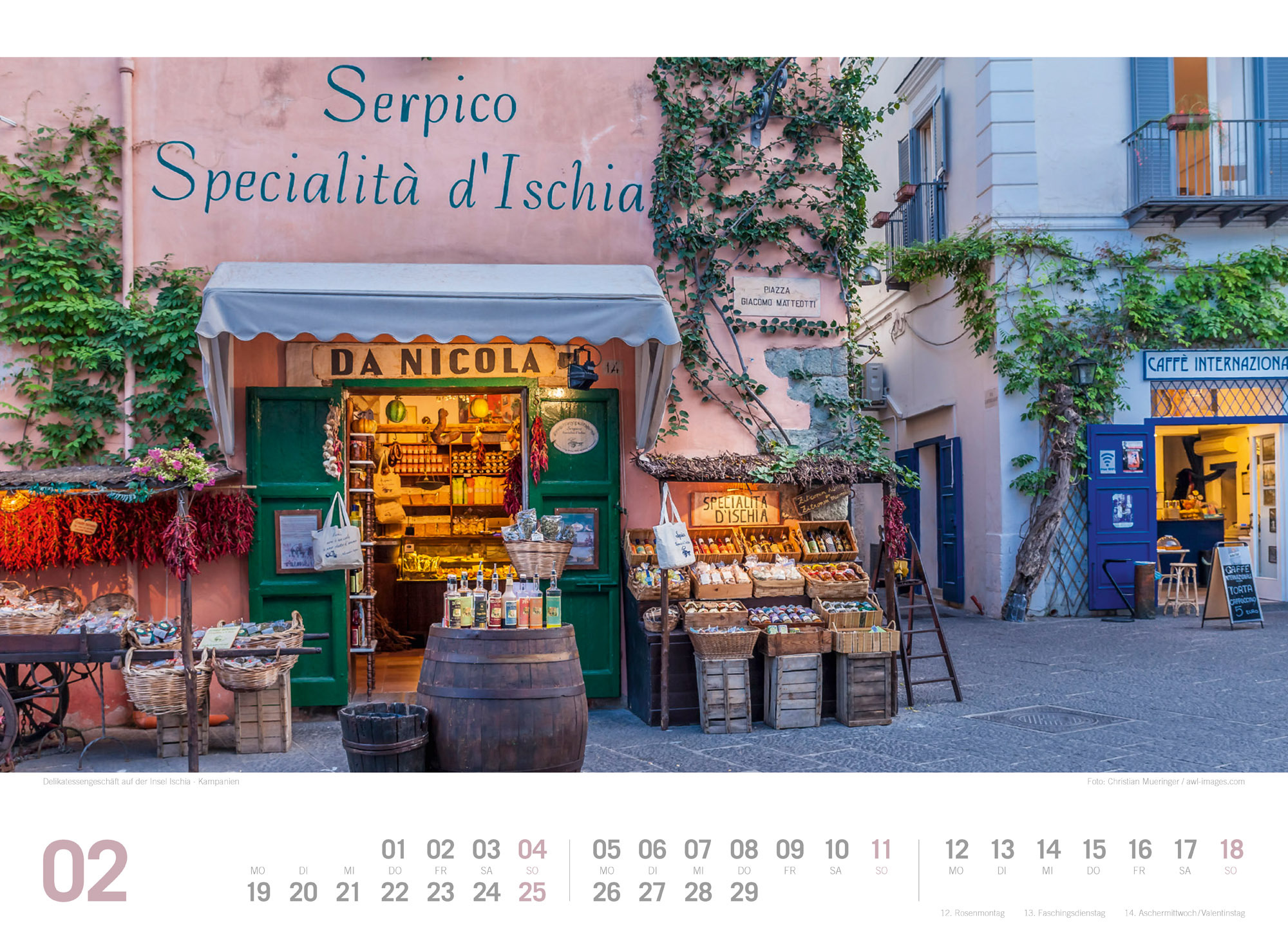 Italien - von Venedig bis Sizilien - ReiseLust Kalender 2024