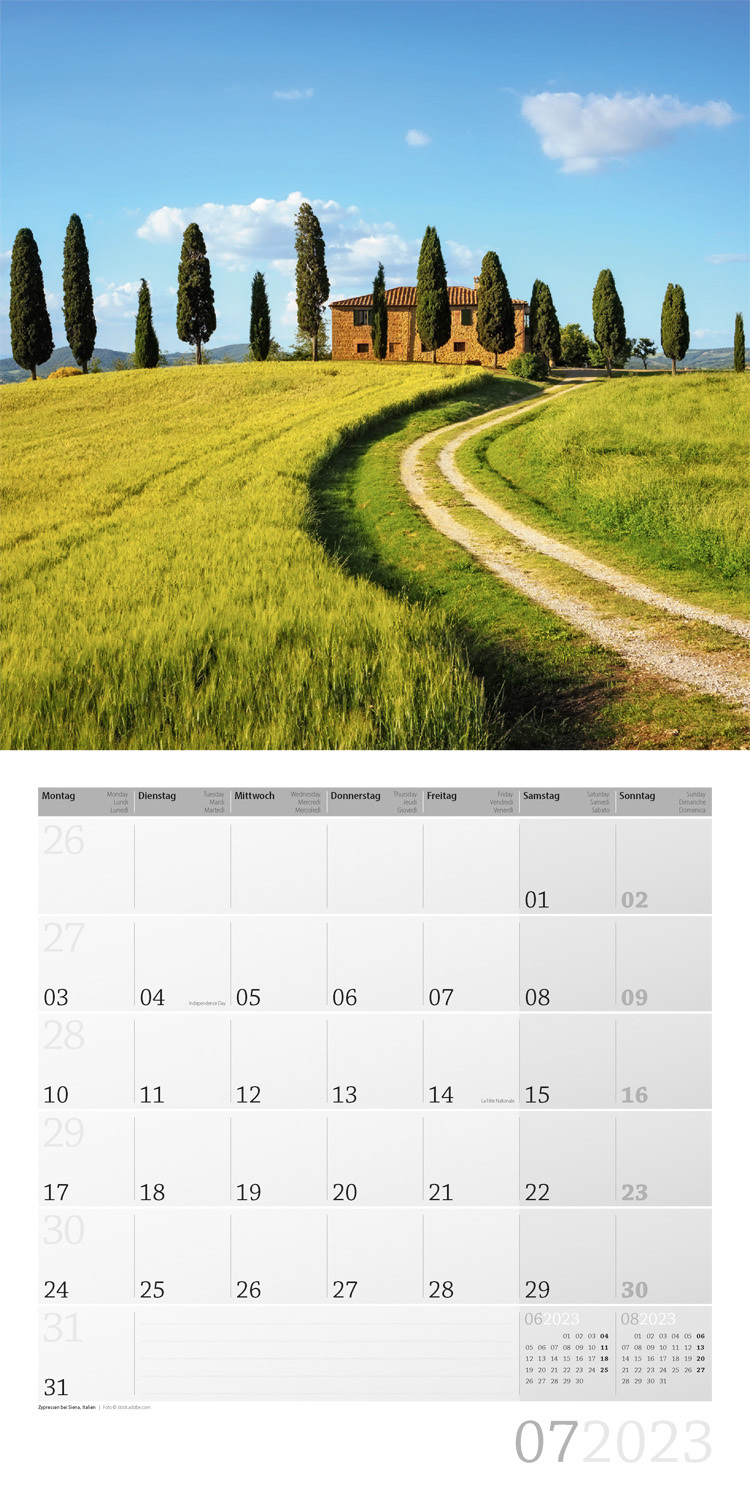 Traumpfade Kalender 2023 - 30x30