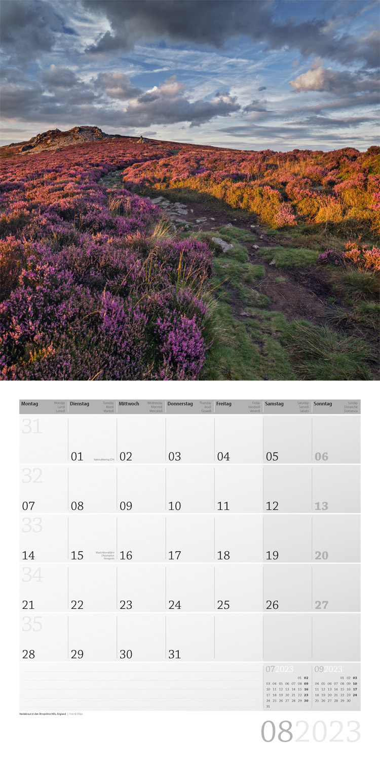 Traumpfade Kalender 2023 - 30x30