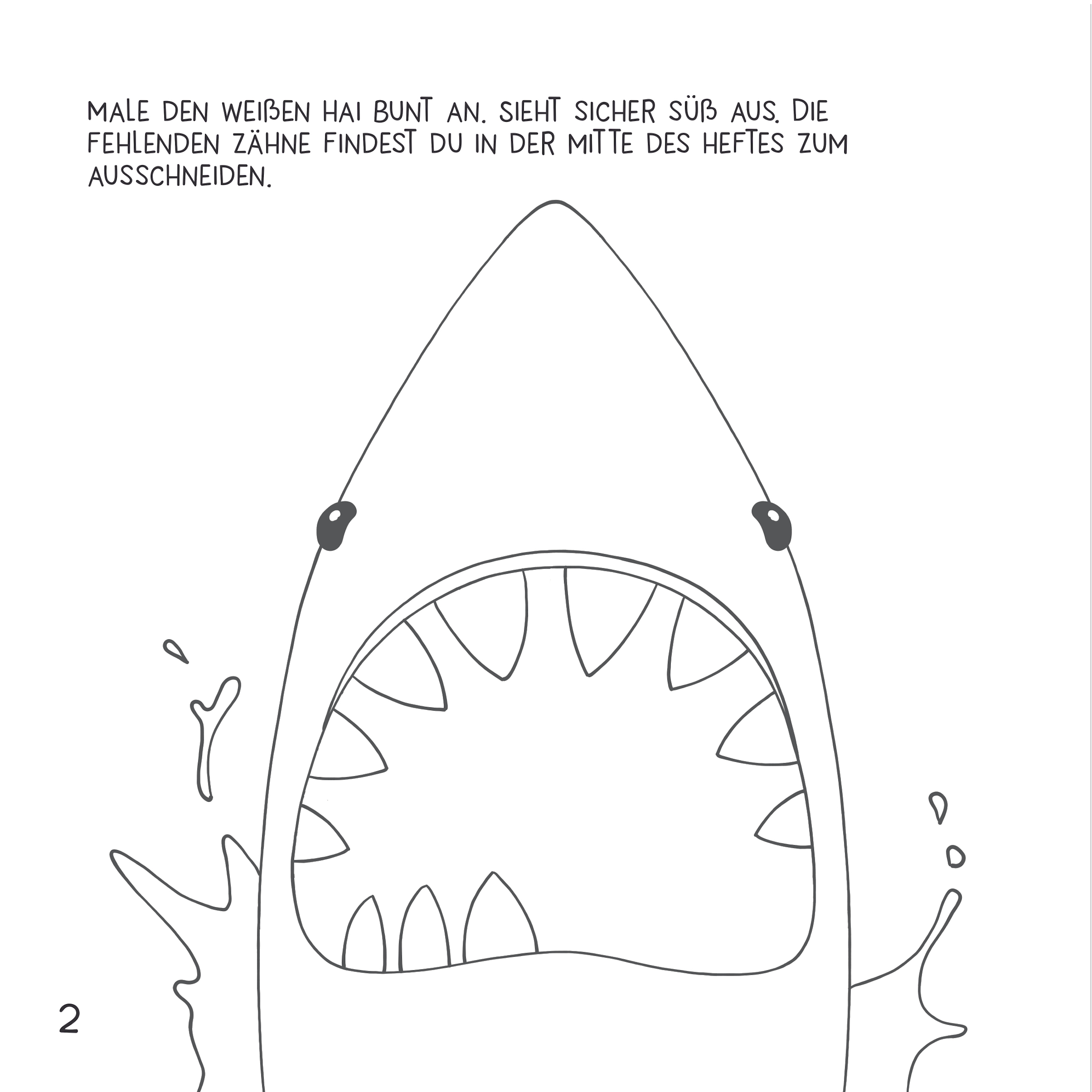 Weißes Malbuch für Kinder ab 3 Jahren. Mit Papiermotiven zum Ausschneiden und Einkleben. 3-6 Jahre