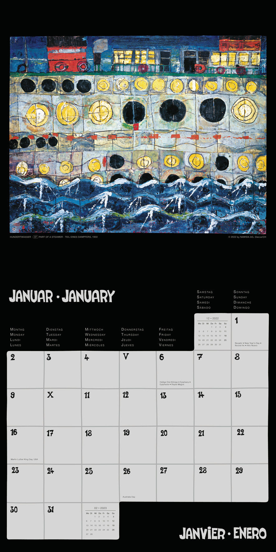 Hundertwasser Broschürenkalender Art 2023