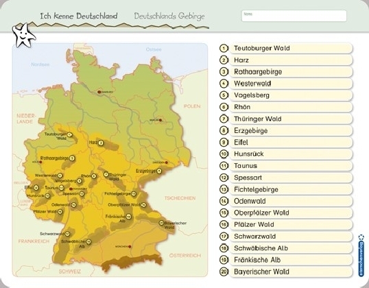 Ich kenne Deutschland - 1. Bundesländer &amp; Landeshauptstädte, 2. Flüsse, 3. Gebirge im Set