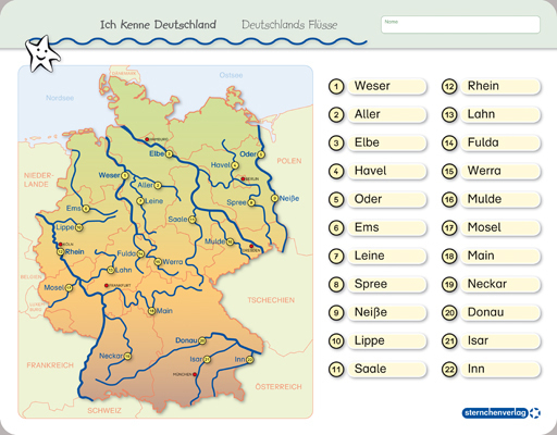 Ich kenne Deutschland - 1. Bundesländer &amp; Landeshauptstädte, 2. Flüsse, 3. Gebirge im Set