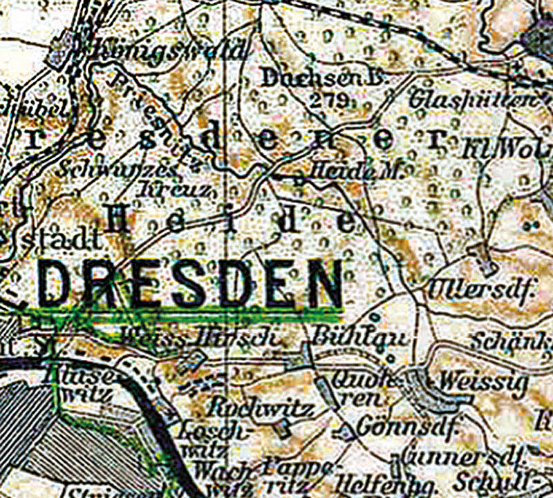 Historische Karte: Königreich SACHSEN im Deutschen Reich - um 1905 [gerollt]